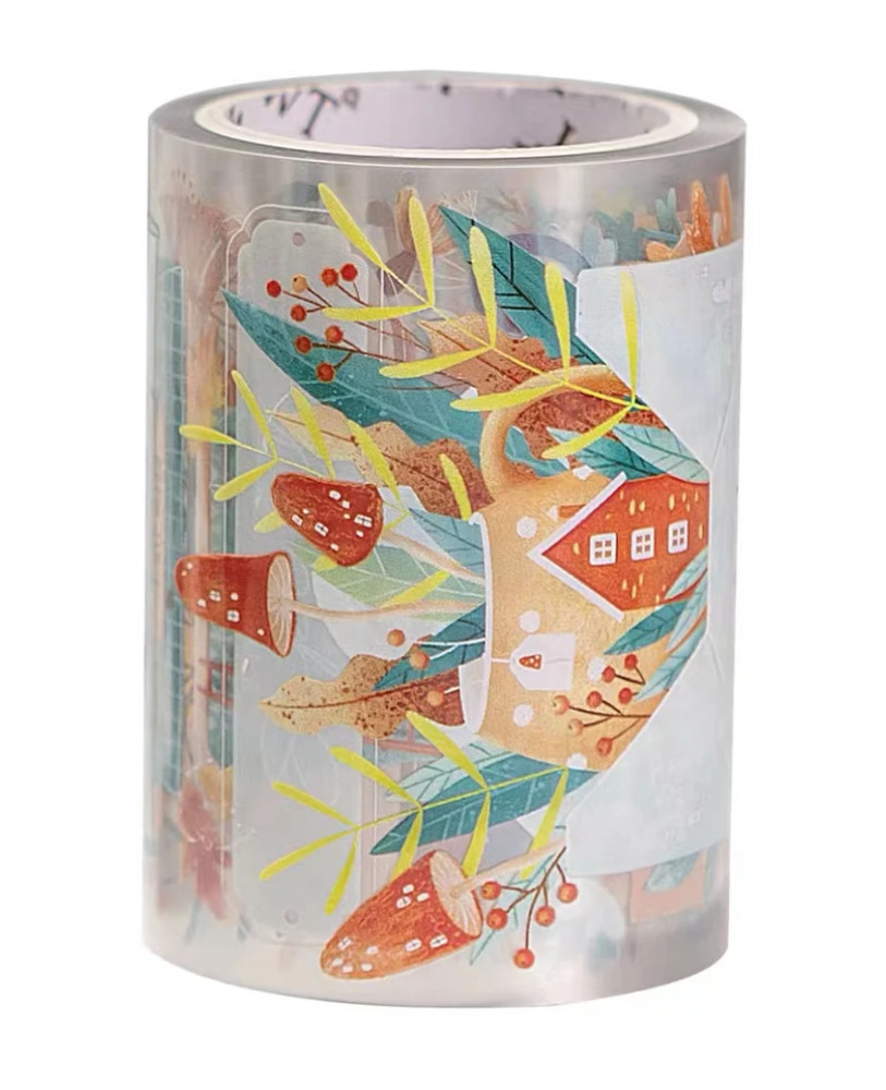 Vintage House Forest Monthly Planner Glossy PET Tape SAMPLE LOOP