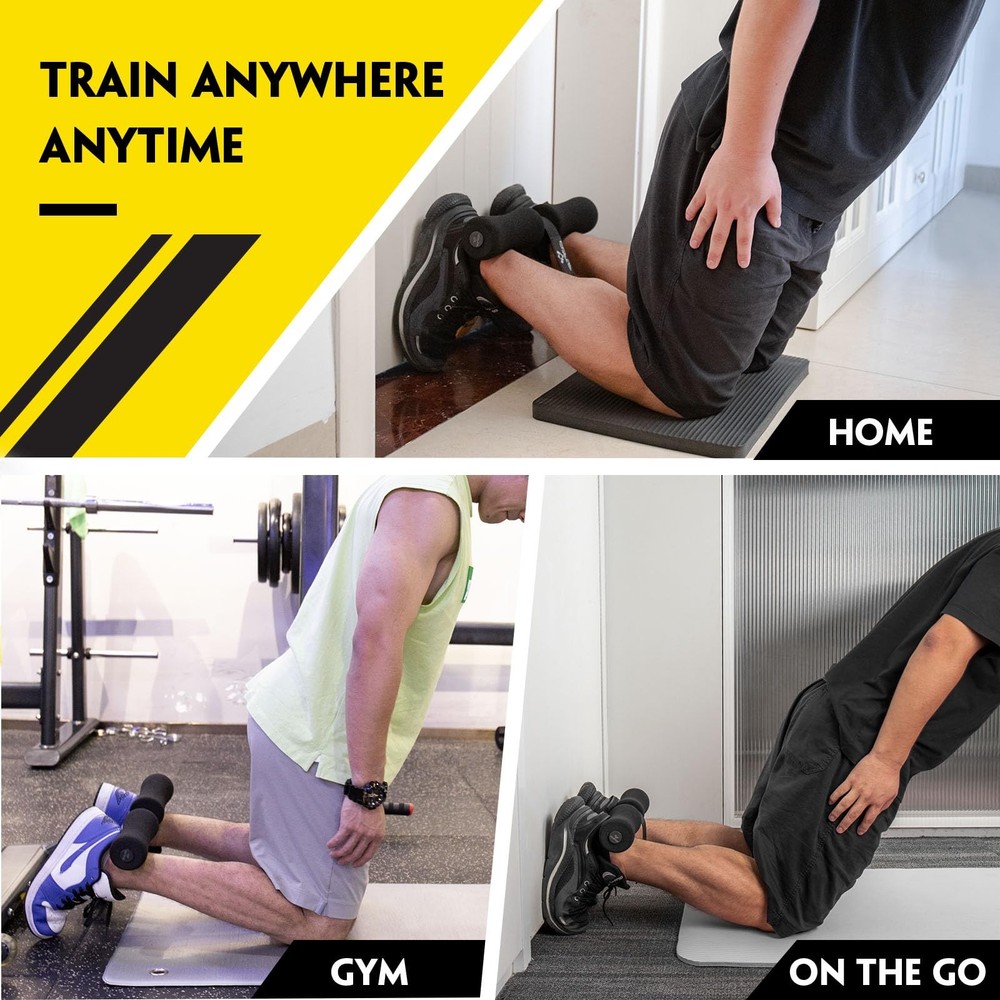 Nordic Hamstring Curl Strap - Holds 420 Pounds, Great for Hamstring Curls, Si...