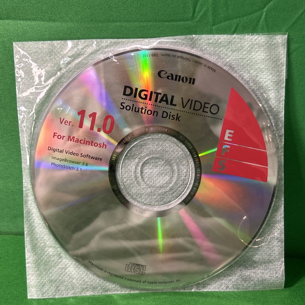 CANON Digital Camera Solution Disk Ver. 17.1/17.2 Mac/Windows CD-ROM DISCS ONLY