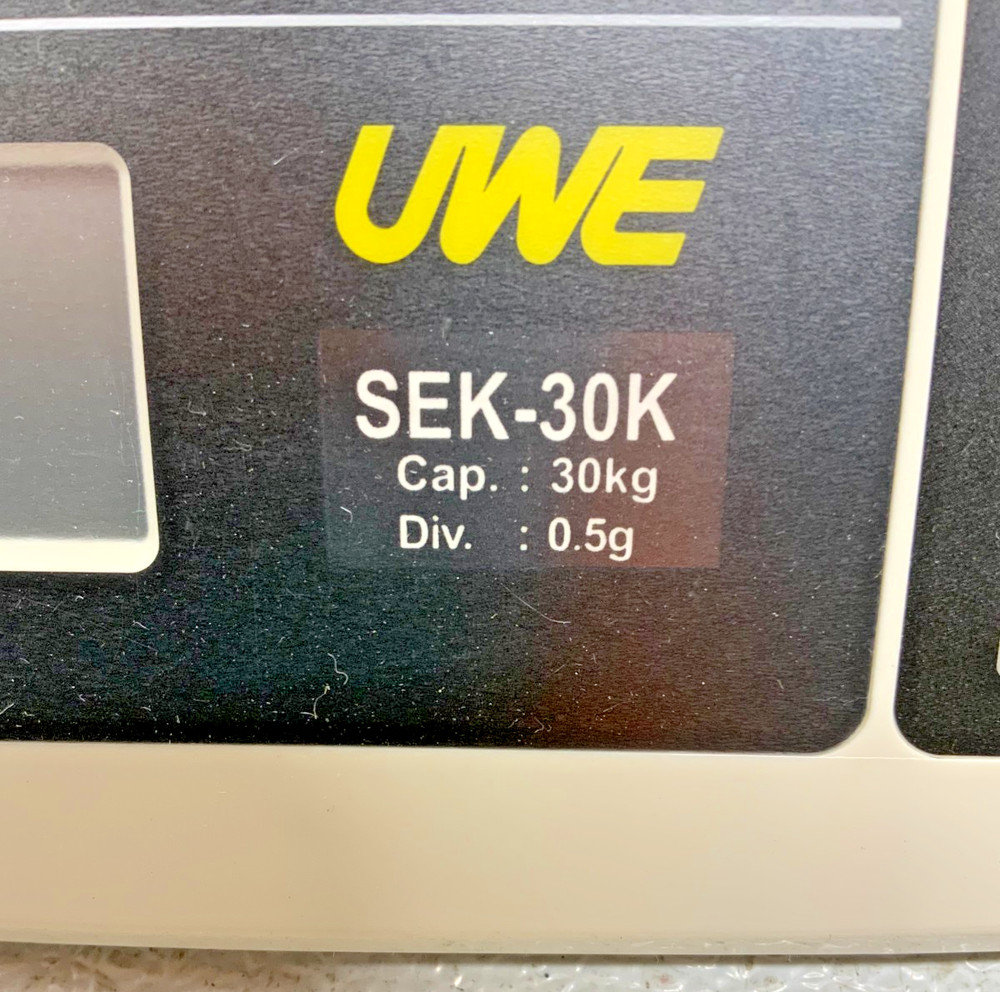 New UWE SEK-30K Checkweighing Scale 30kg Max w/ Indicator Stack Light Post 66D