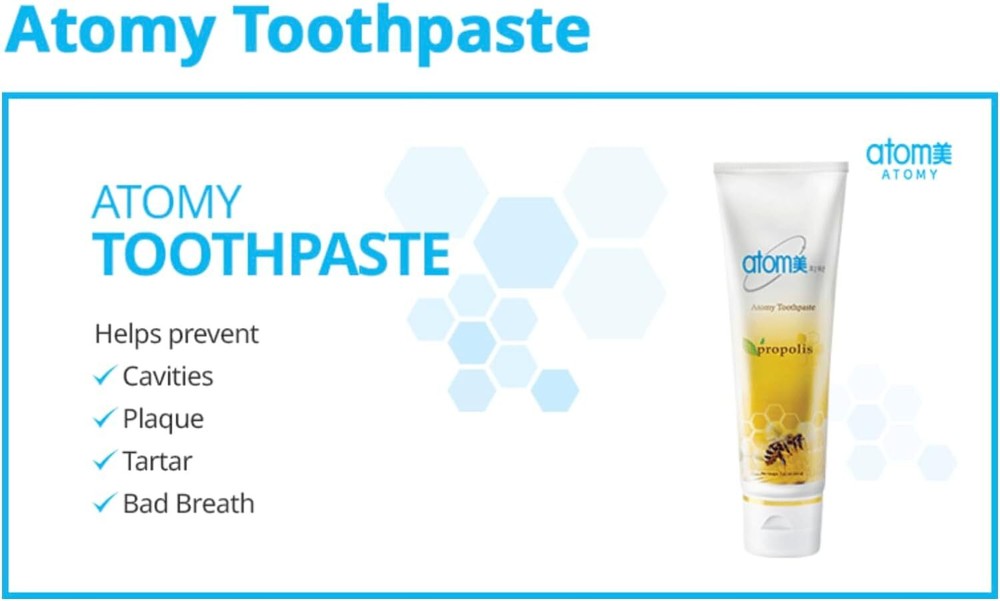 "Ultimate Oral Care Bundle: Atomy Natural Toothpaste with Propolis & Green Tea E