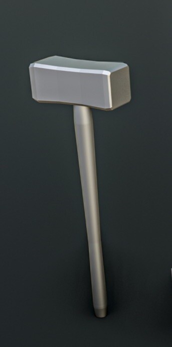 1/25 1/24 Scale 3d Resin Sledgehammer