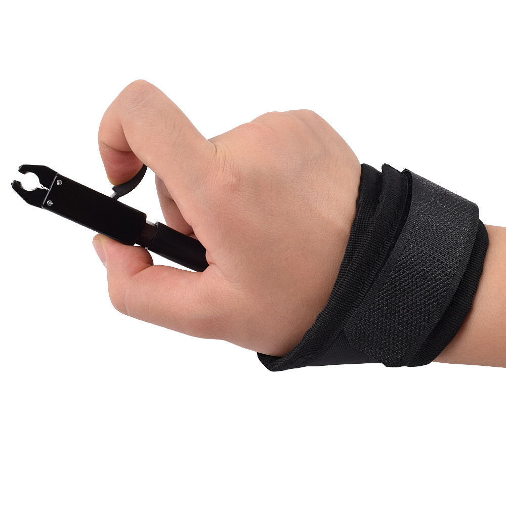 Archery Wrist Release Aids Strap Adjustable Compound Bow Target Shooting Tool US