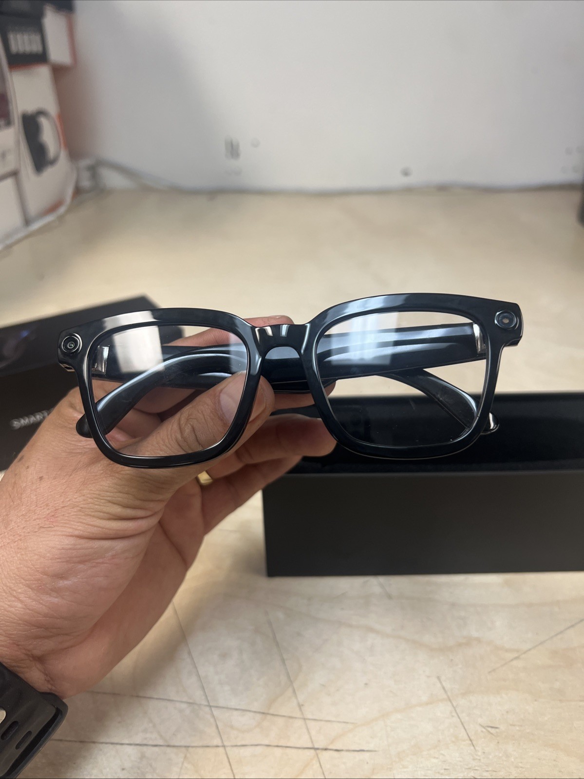 Smart Glasses with Camera WiFi Transmission AI Intelligence New Open Box
