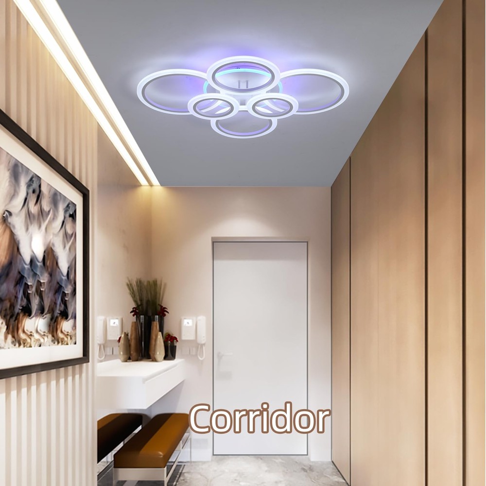 Modern LED Ceiling Light,70W Flush Mount Ceiling Light,Dimmable Ceiling Light...