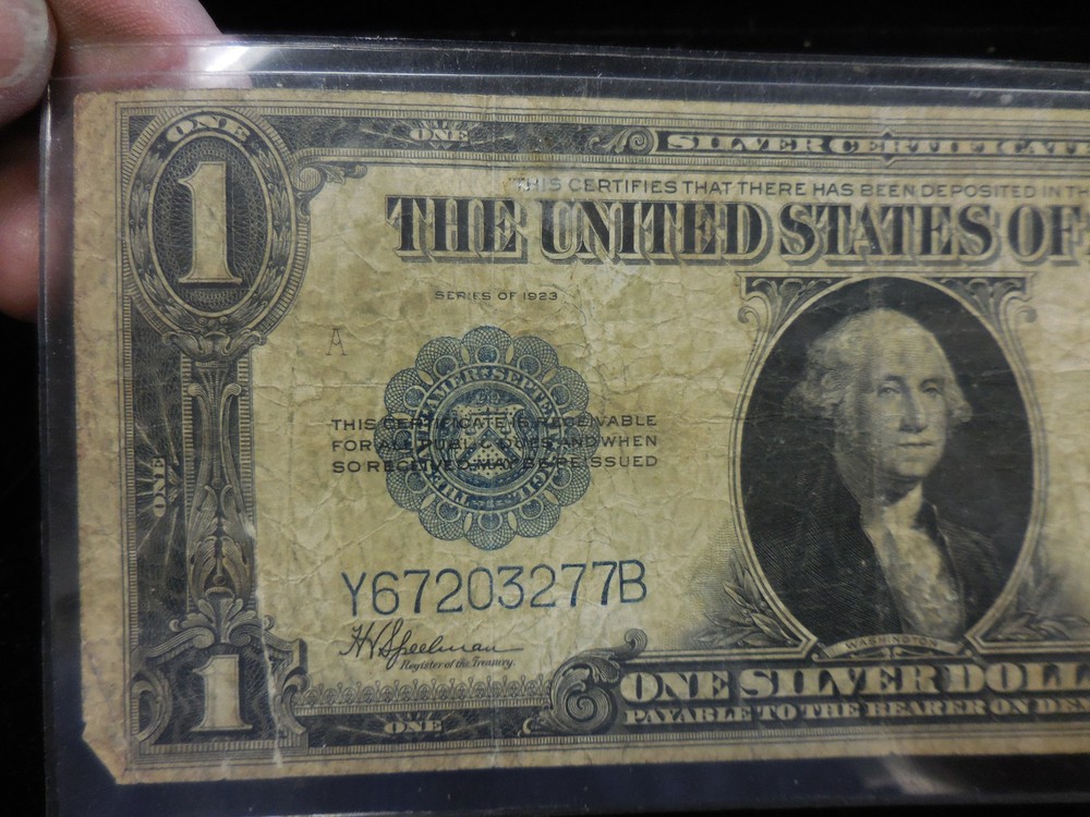 1923 $1 ONE DOLLAR ” SILVER CERTIFICATE LARGE SIZE NOTE