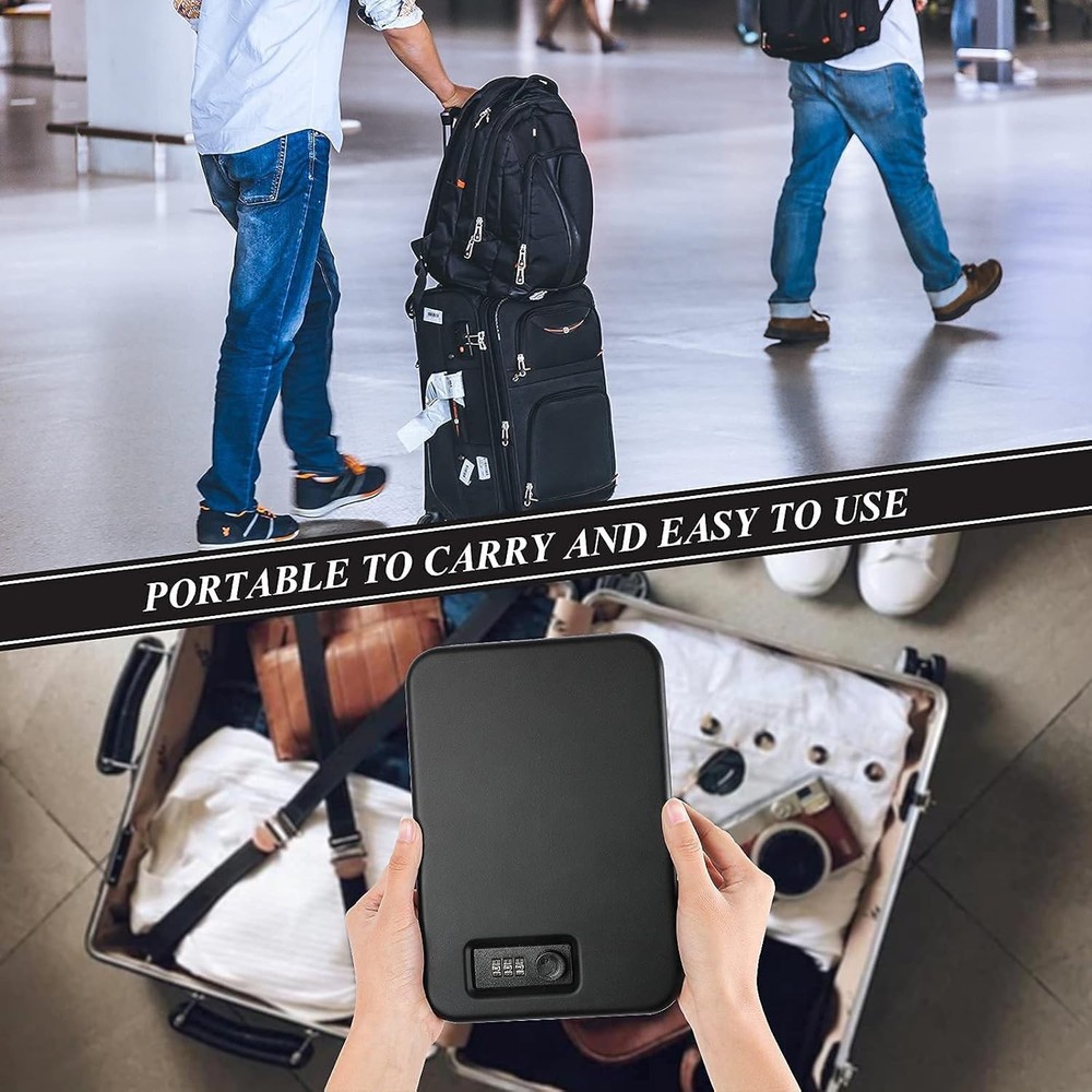 Portable Compact Gun Safe for Pistol Security