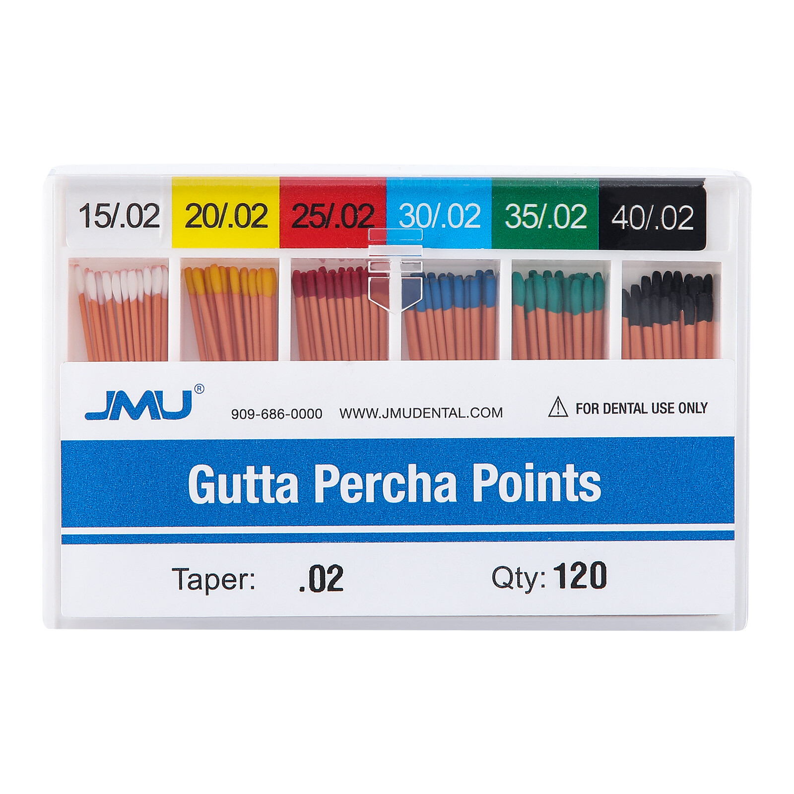 JMU GUTTA PERCHA POINTS Taper 0.4 or 0.6 or Standart Taper All Sizes Dental