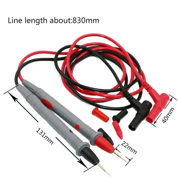 1 Pair Universal Probe Test Leads Pin for Digital Multimeter Needle Probe Wire