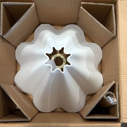 Wavy Shade Collection Pendant White - Threshold