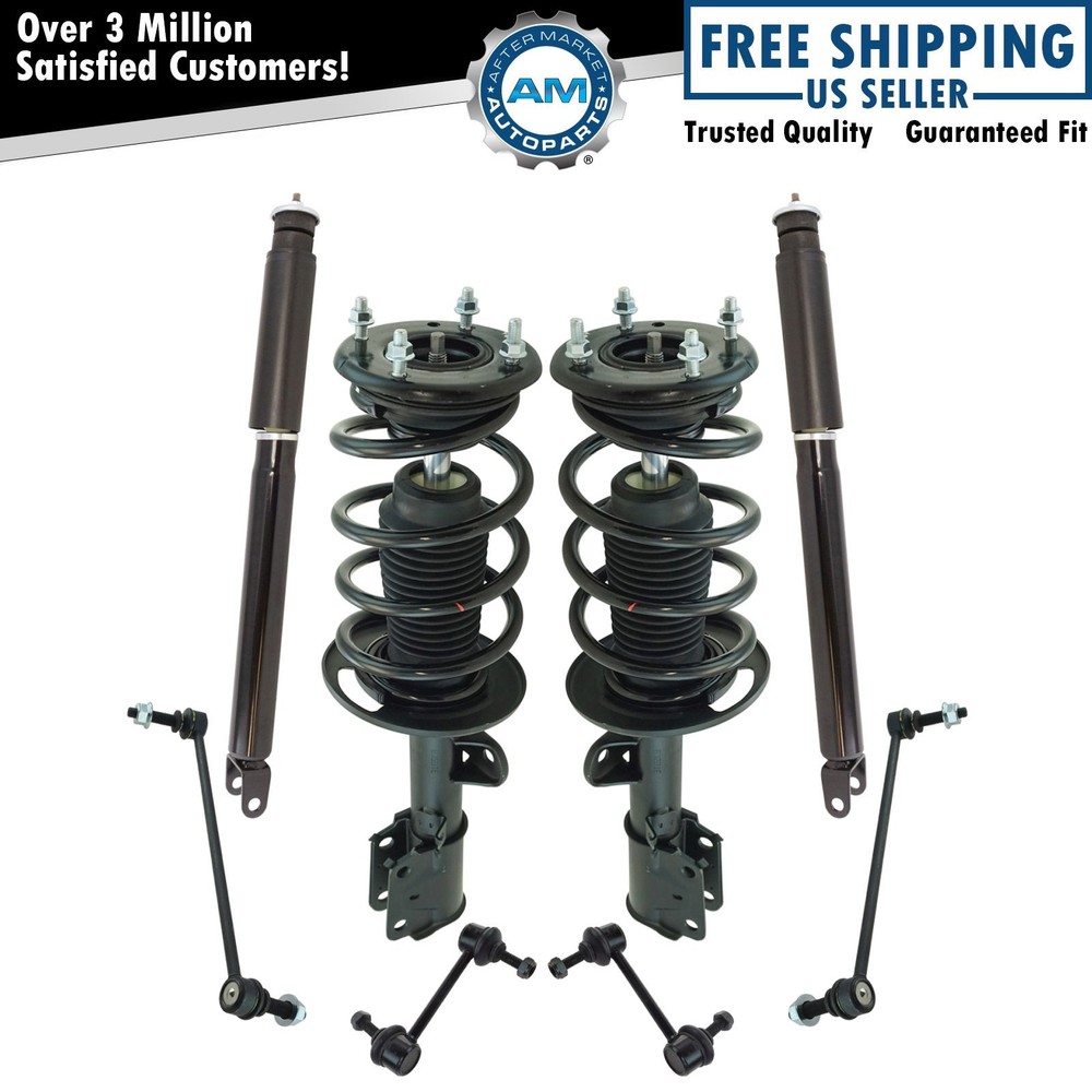 Front Rear Complete Strut Spring Assembly Shock Sway Link 8pc Kit for Explorer