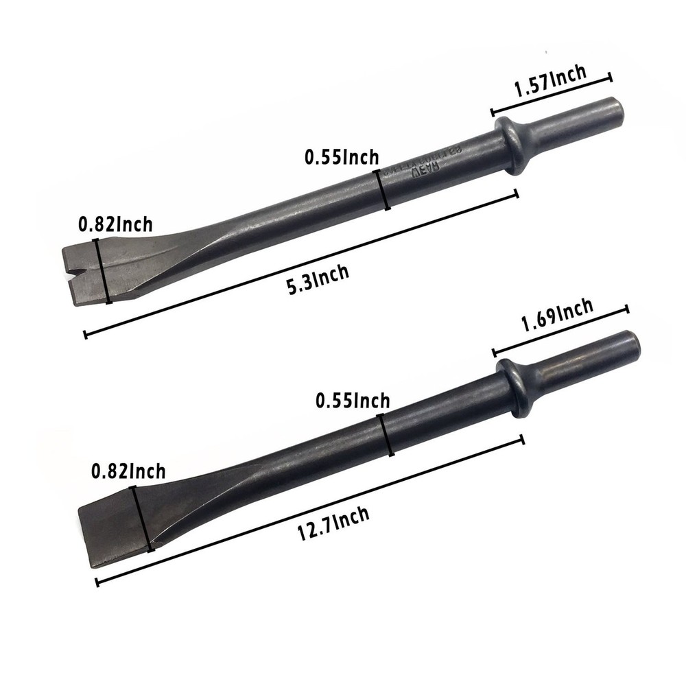 9 Piece Pneumatic Chisel Air Hammer Punch Chipping Bits Set