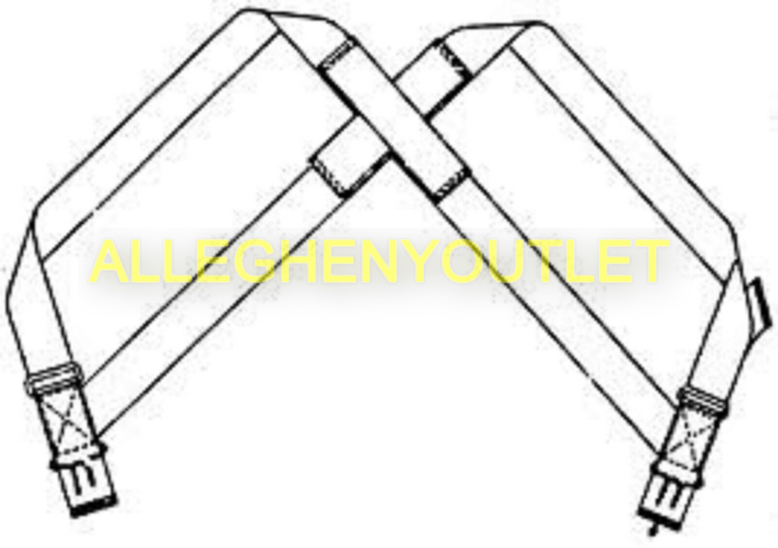 US MILITARY M1950 TROUSERS PANTS SUSPENDERS ELASTIC HARNESS TYPE LN