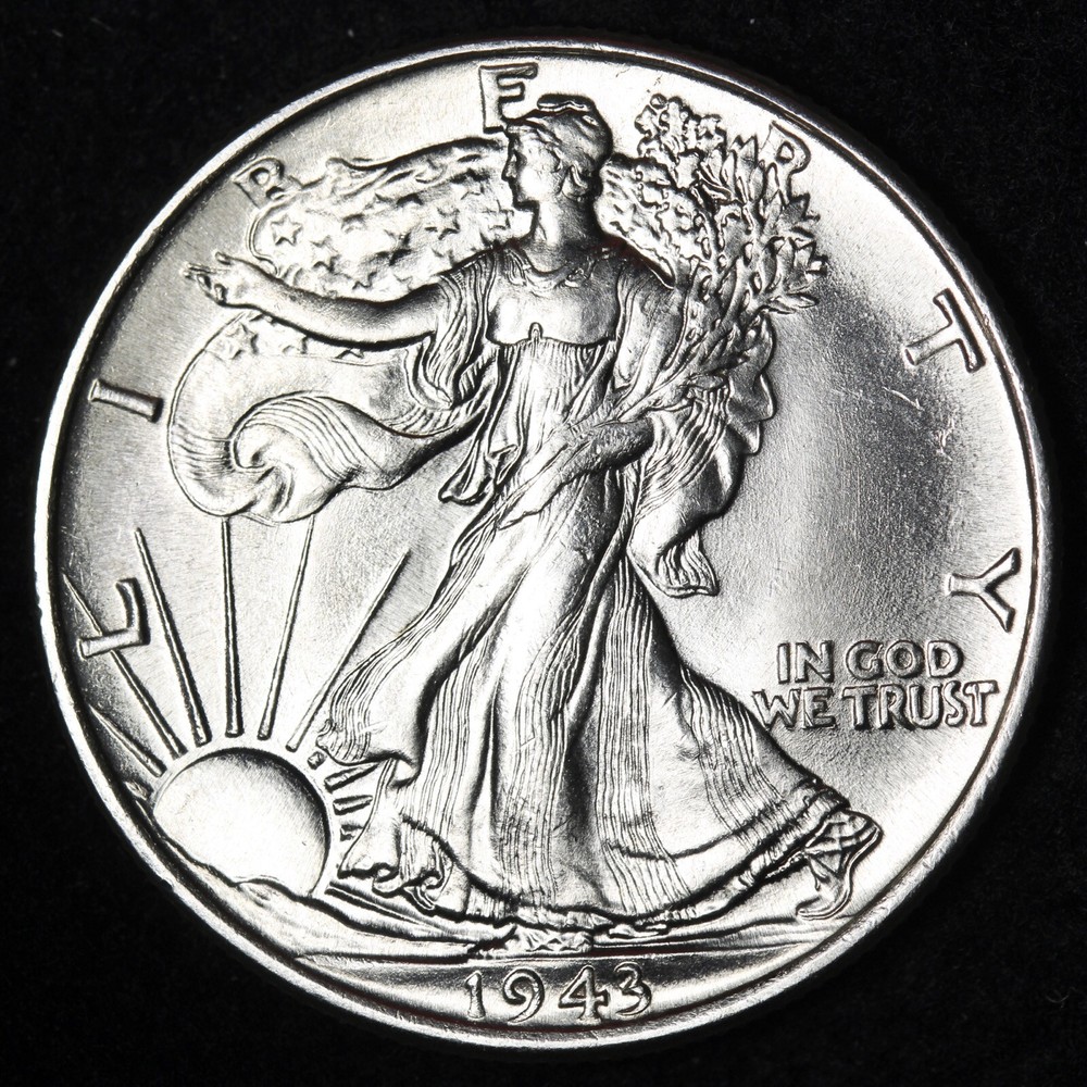 1943 Walking Liberty Half Dollar CHOICE BU UNCIRCULATED MS E732 KHY