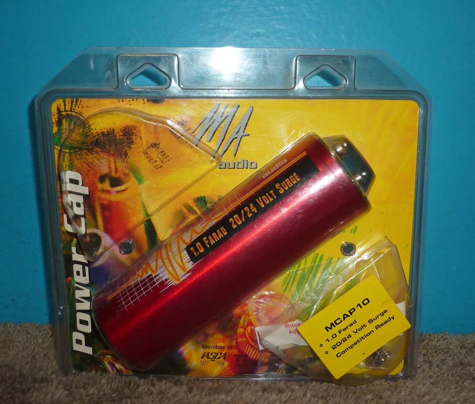 MA Audio MCAP10 Power Capacitor 1.0 Farad 20/24 Volt Surge