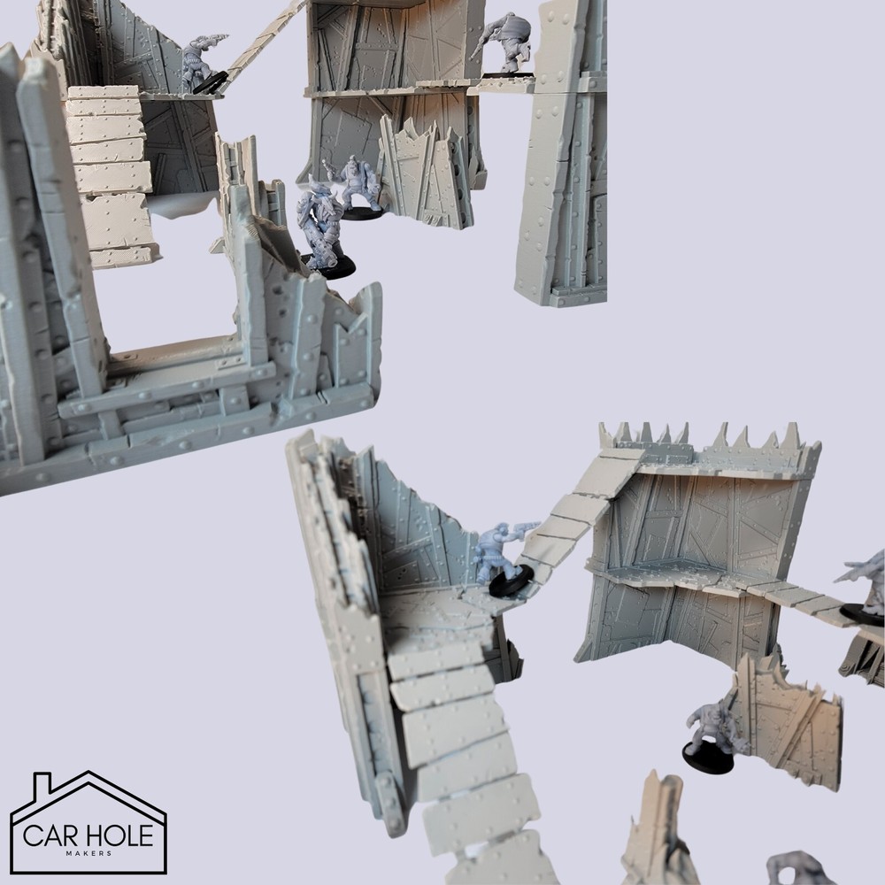 Orky Killteam Badlands - Modular Ork Terrain for 28mm Post-Apocalyptic Wargames