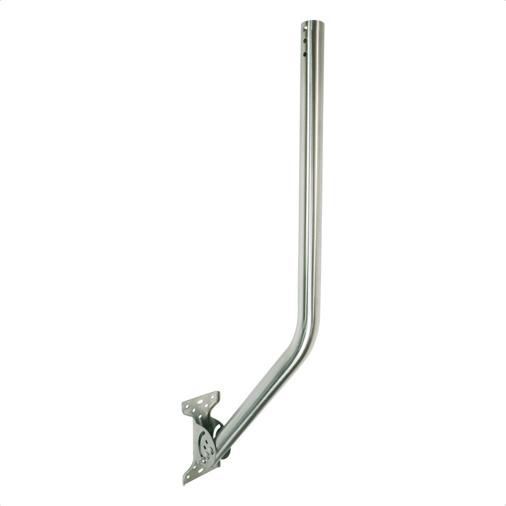 -J-Max 100% Solid Stainless Steel Antenna Mount - Universal Outdoor Adjustabl...