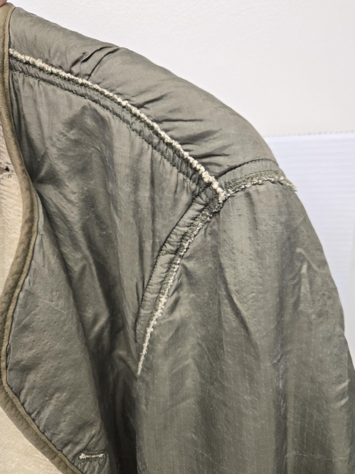 US Army M-1951 Field Jacket Liner M51 Korean War Vietnam OD Wool Pile Military