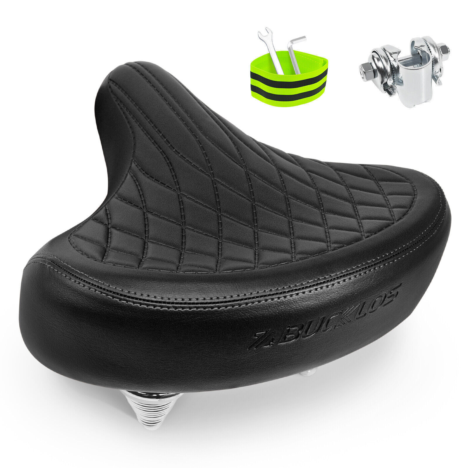 Cruiser Wide Comfort Bike Bicycle Seat Saddle Retro Pad Shock Absorption Cushion