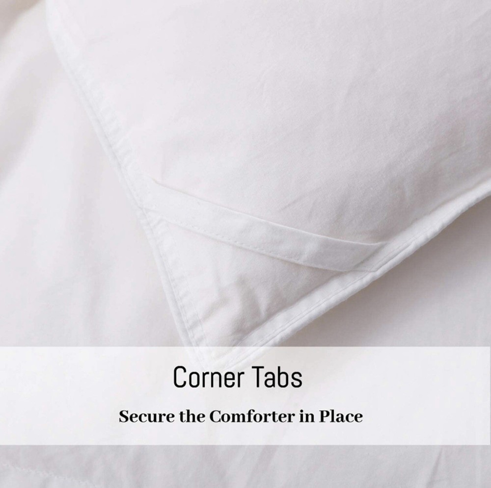 queen down comforter 100% cotton cover - Heavyweight Duvet insert