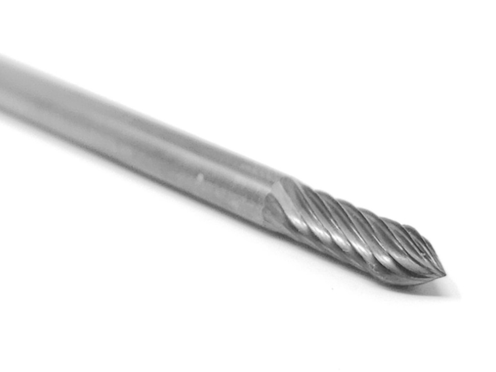SG43S Tree Shape SOLID Carbide Burr Bur Cutting Tool Die Grinder Bit 1/8"