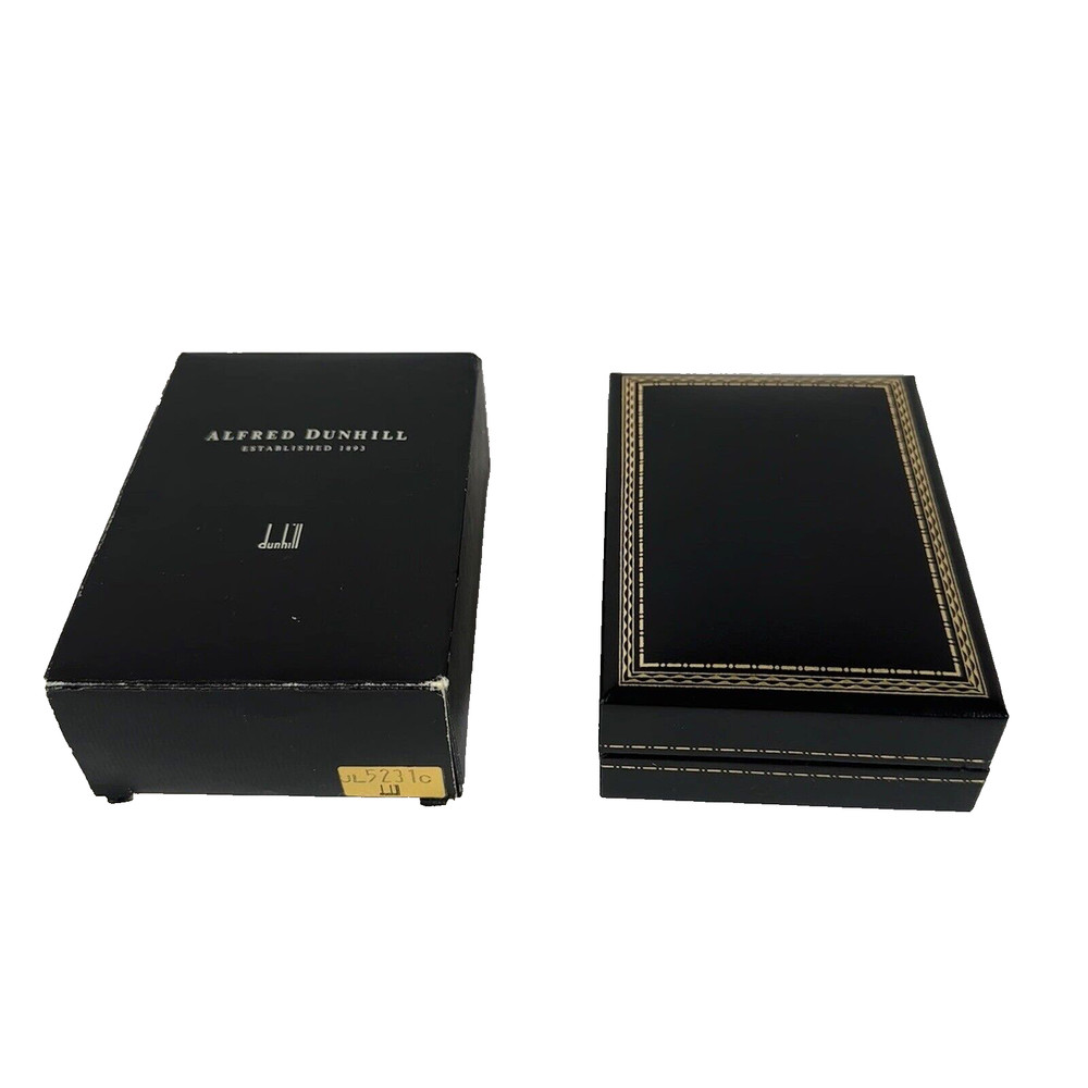 Dunhill Rollagas Gas Lighter | Florentine Pattern | Gold Plated | Serviced | SET