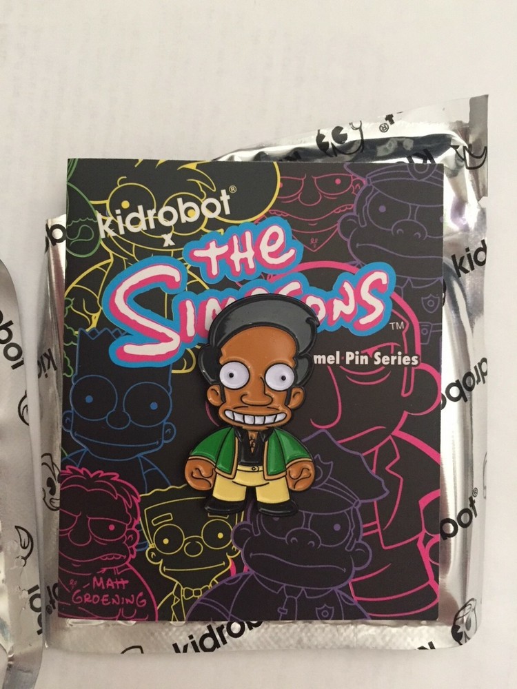 Kidrobot Simpsons Series Enamel Pins Apu
