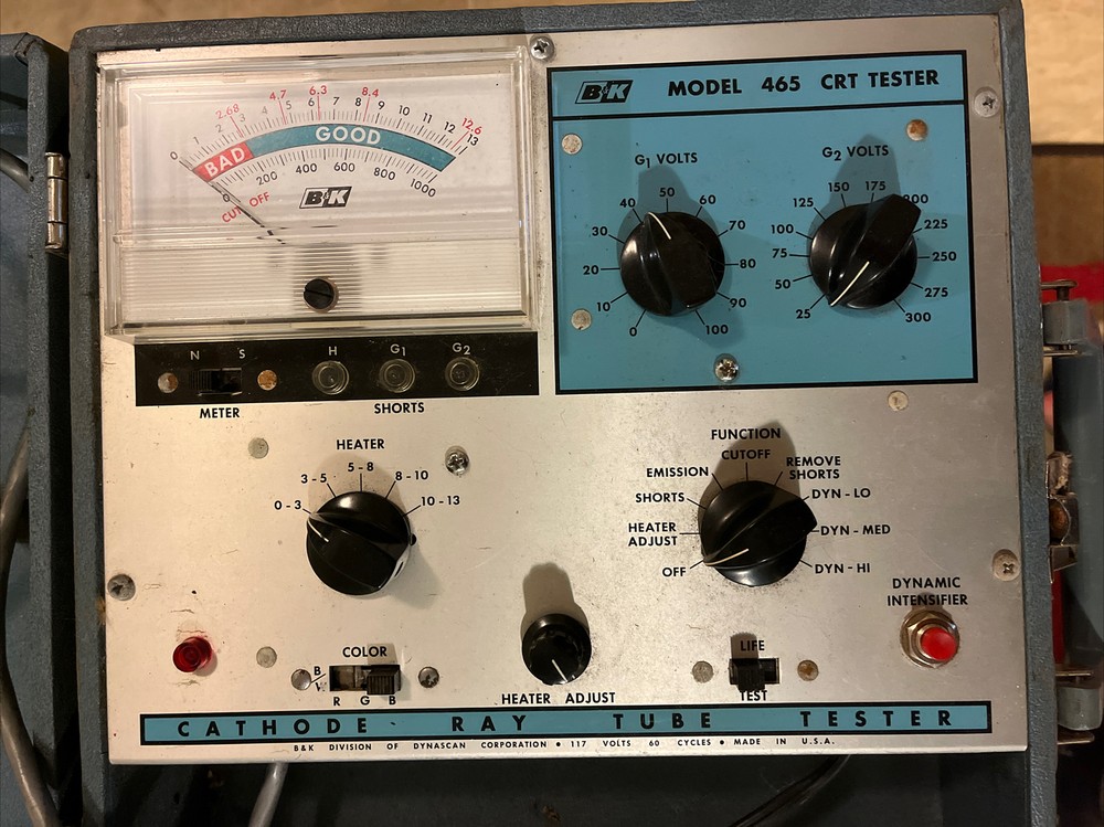 B&K Model 465 Cathode crt tester VINTAGE