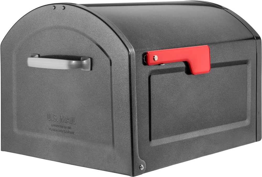 Pewter Centennial Mailbox, Weather-Resistant