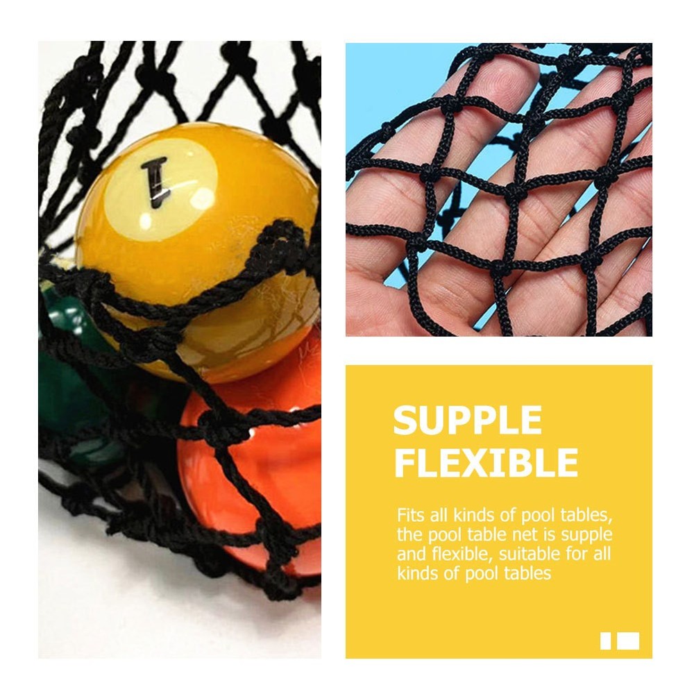 6 Pcs Pool Table Mesh Bag Billiards Net Pocket Pockets Reducers Replacement