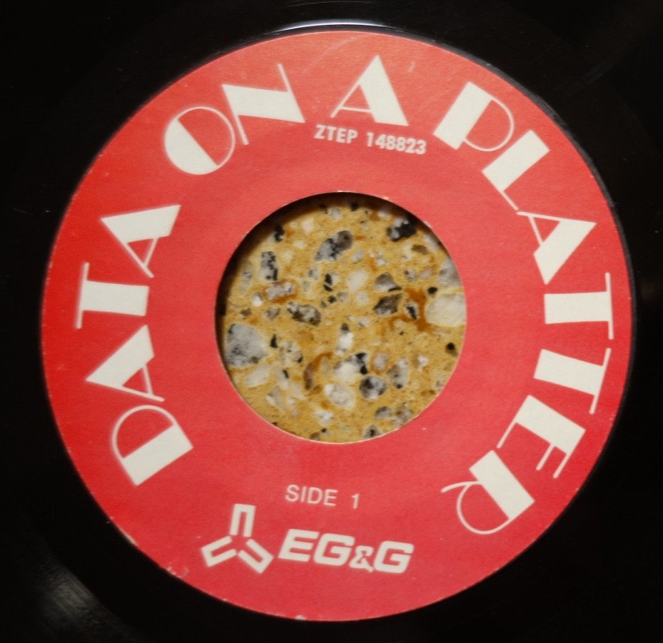 VINTAGE 7" RECORD - Early Computer Sales "Data on a Platter" Record Hard Drive