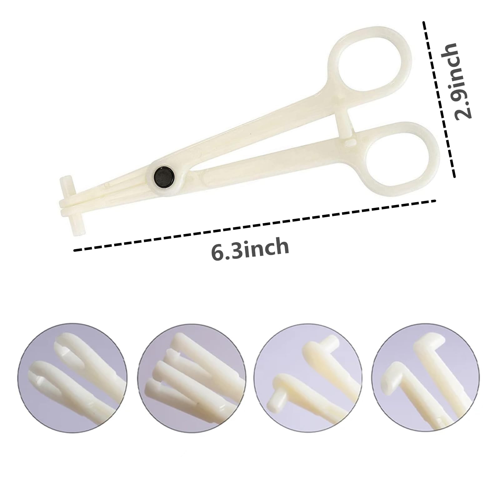 Body Piercing Kit - Yuelong 40pcs Needles Clamps 40PCS, White