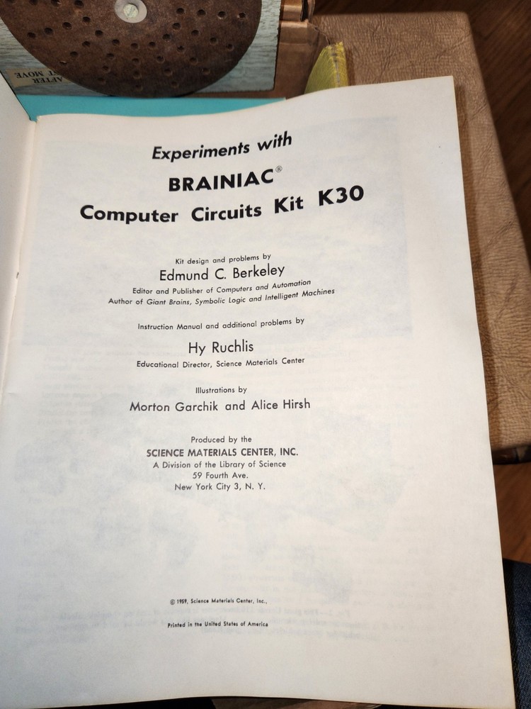 Brainiac K-30 Computer Circuits Lab Game - 1959 Science Materials Center