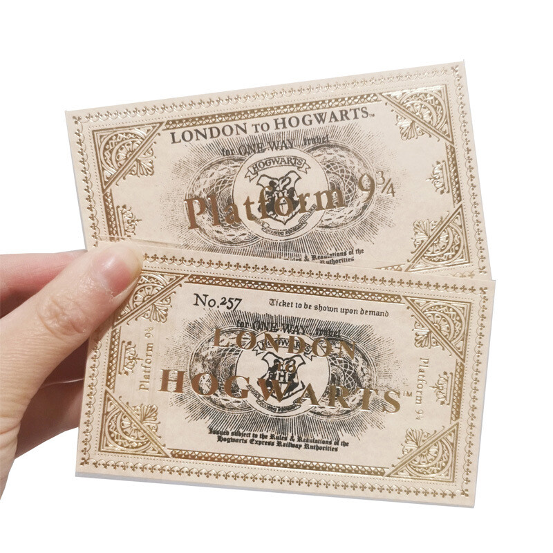 New Harry Potter New Edition Magic Wands w/ 2 Tickets Cards Great Gift Box Set