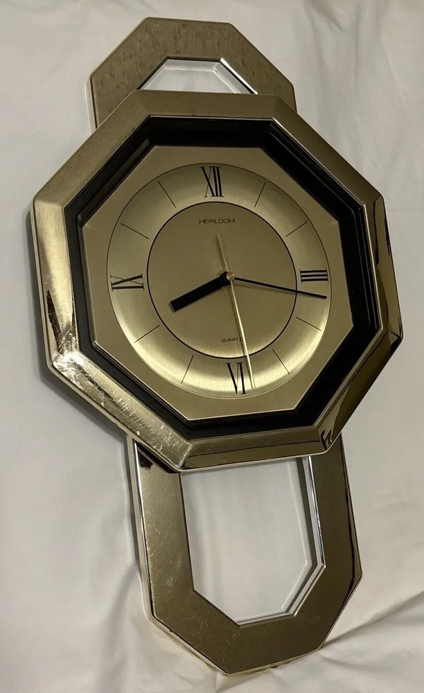 Heirloom - Quartz Wall Clock With Regulator On Bottom, Battery Run UNTESTED