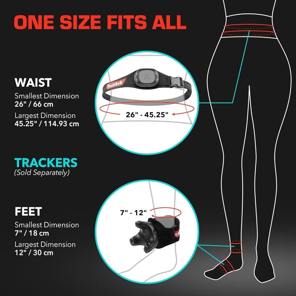 Ultimate VR Full Body Tracking Strap Bundle for Vive Tracker Systems