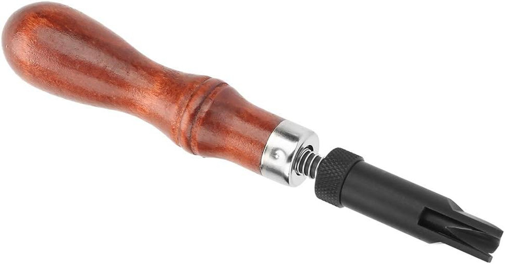 V Type Push Groover, Cove Base Groover Tool, Cotton Crochet Thread Type Push Gro