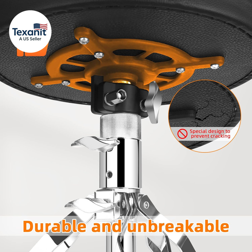 Drum Throne Seat,Adjustable Stool Drum Universal Thick Padded Drum Throne Drumme