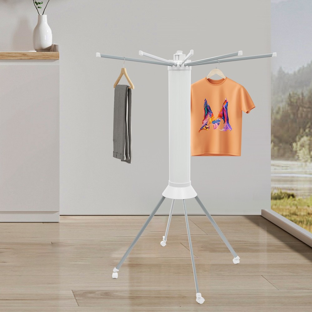 Clothes Drying Rack, Foldable Clothes Drying Rack, Four-Legged Clothes Drying Ra