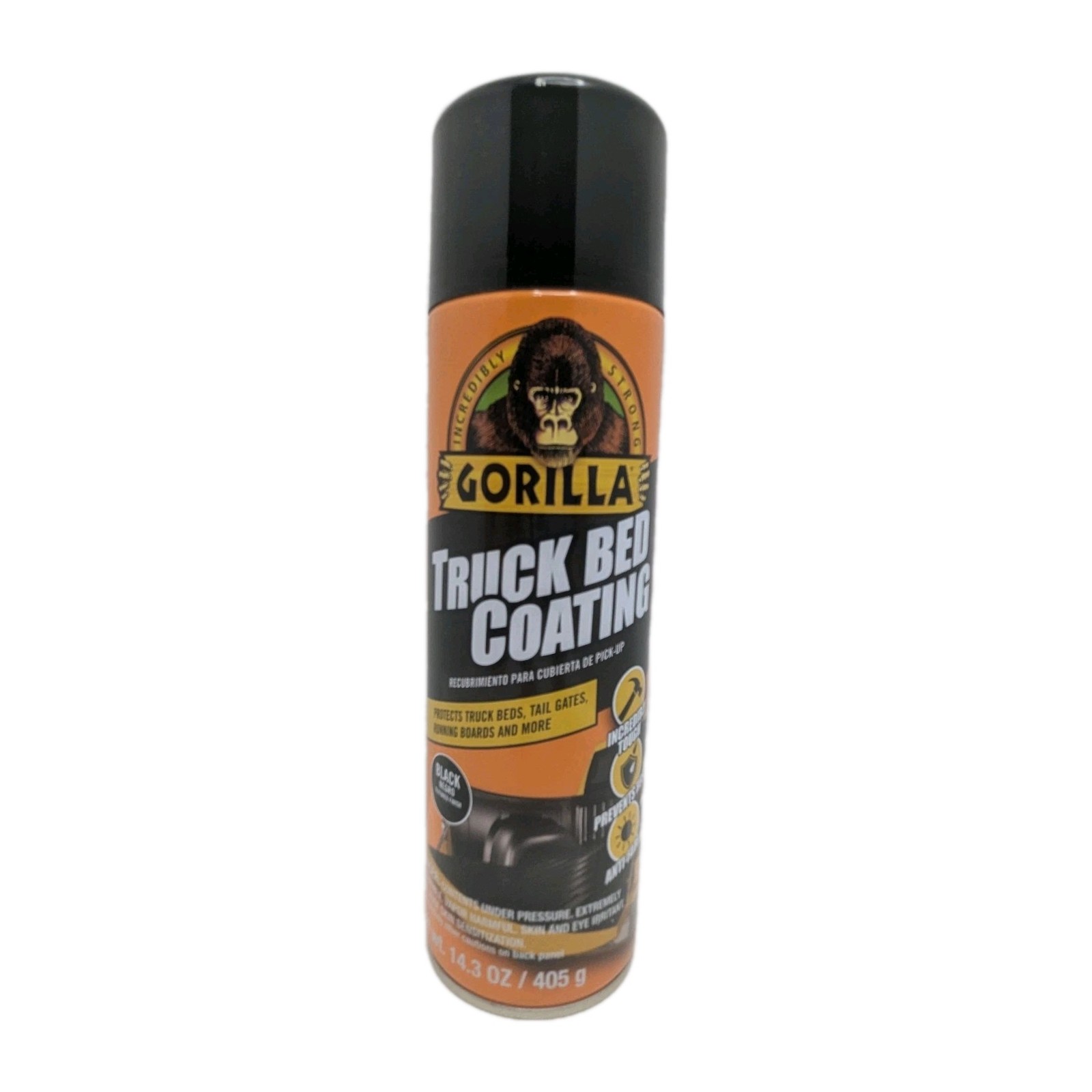Gorilla Truck Bed Liner Coating 2x 14.3oz Aerosol Spray Case Durable Protection