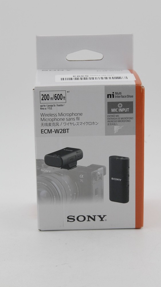 *** OPENBOX *** Sony ECM-W2BT Camera-Mount Digital Bluetooth Wireless Microphone