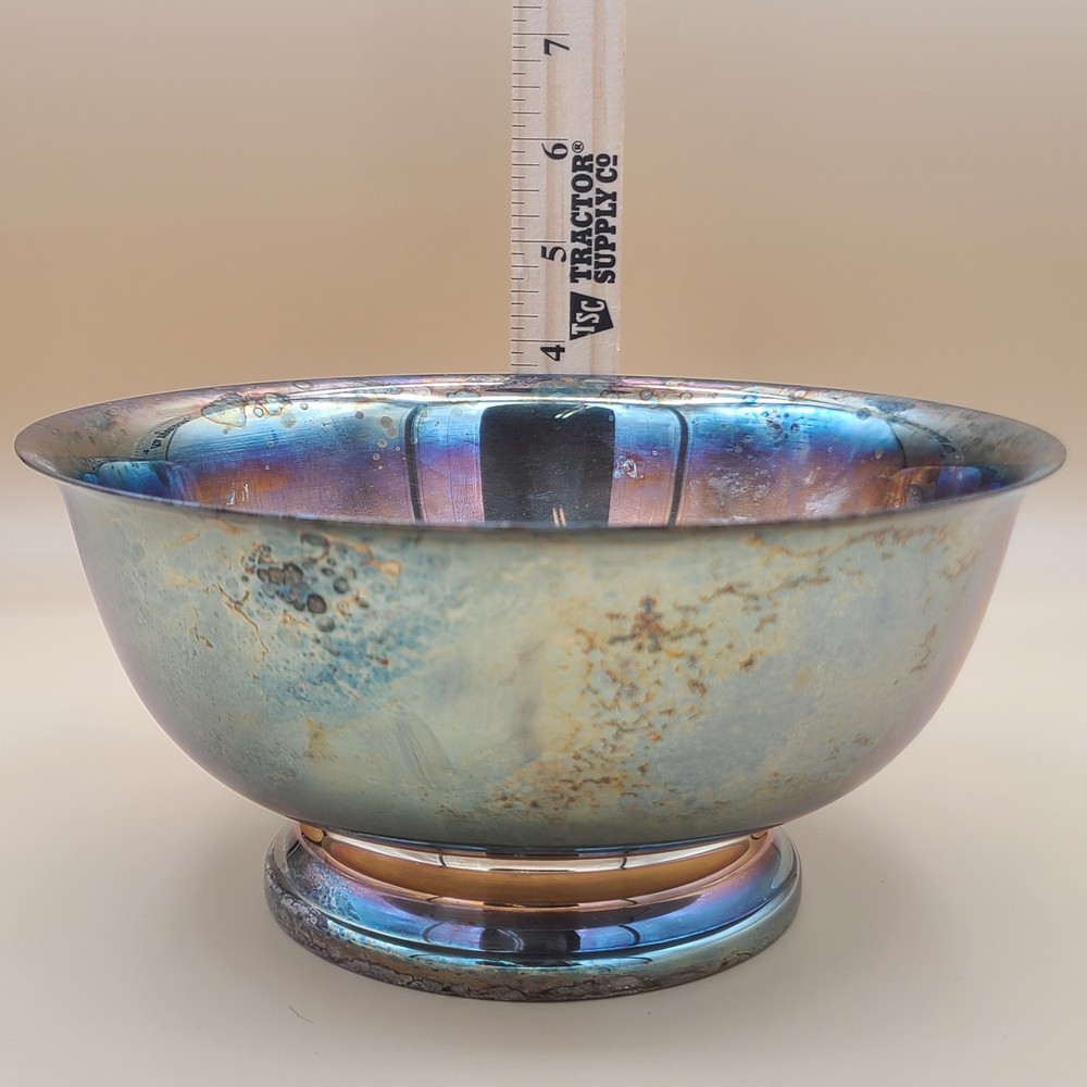 Vintage Gorham Silverplate YC780 Footed Serving Bowl