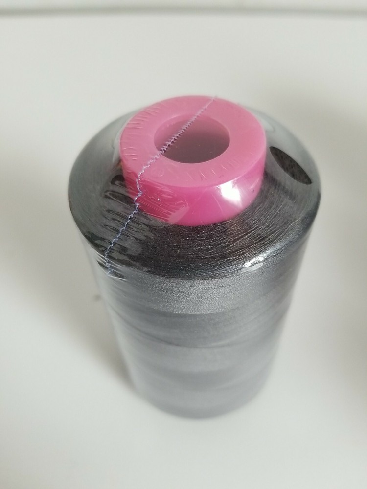One Spool DARK GRAY High Quality Sewing Machine Serger Thread 6000 Yards Cone