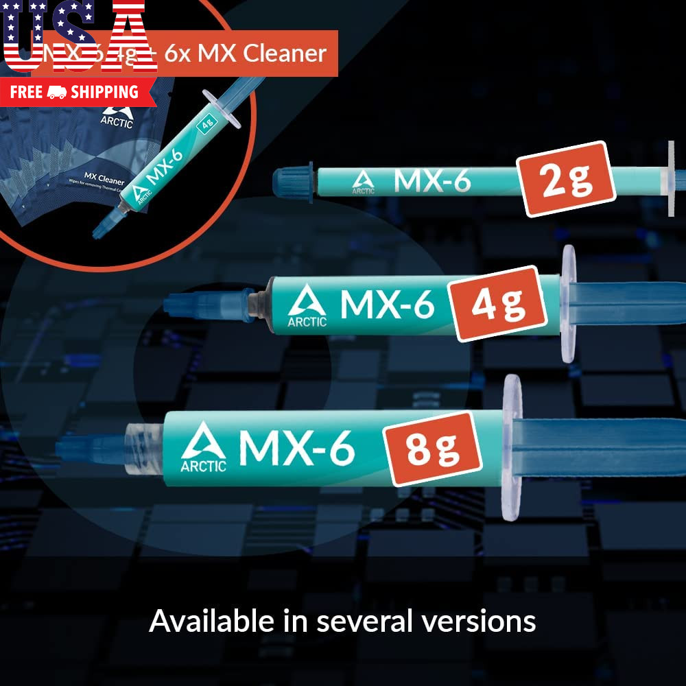 MX-6 (2 G) - Ultimate Performance Thermal Paste for CPU, Consoles, Graphics Card