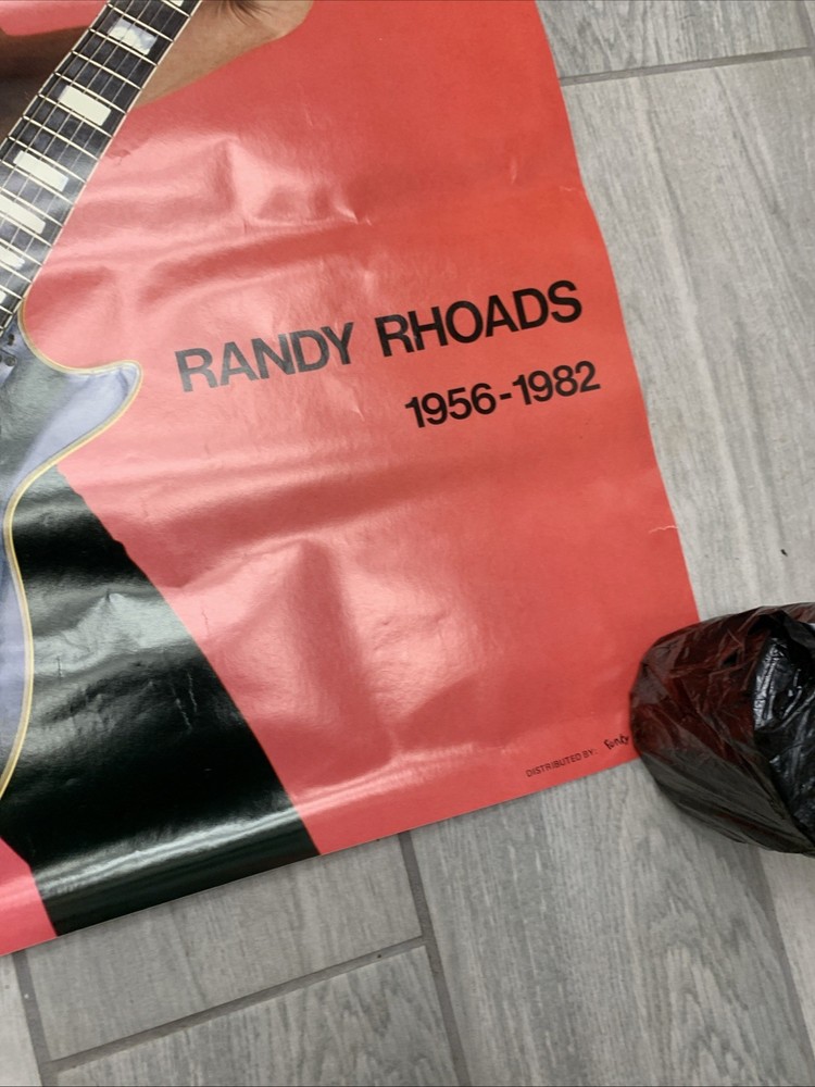 Vtg Randy Rhoads Poster 1985 By Funky Entertainment