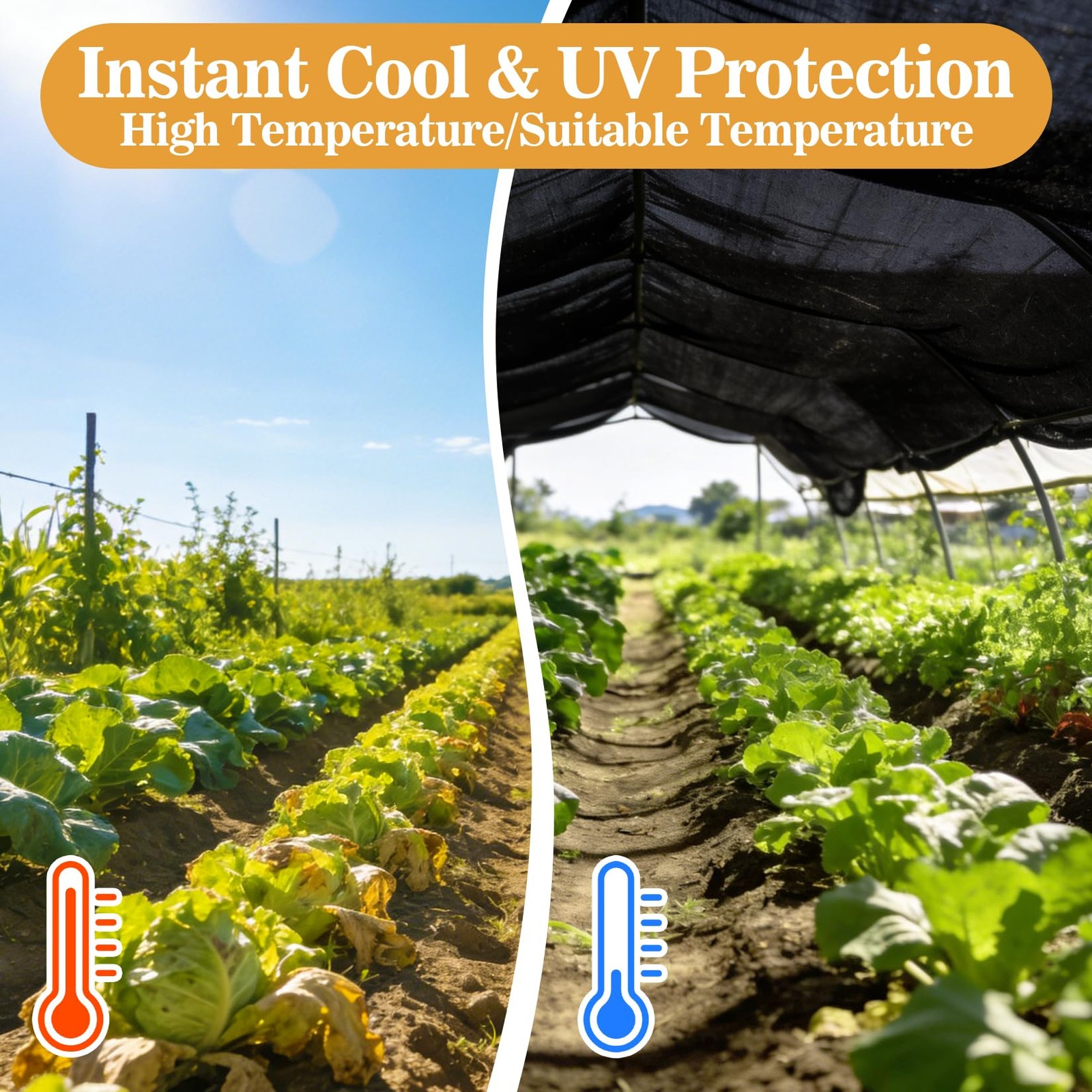 Shade Cloth for Garden - 70% Sunblock Shade Cloth for Garden Black Mesh Tarp ...