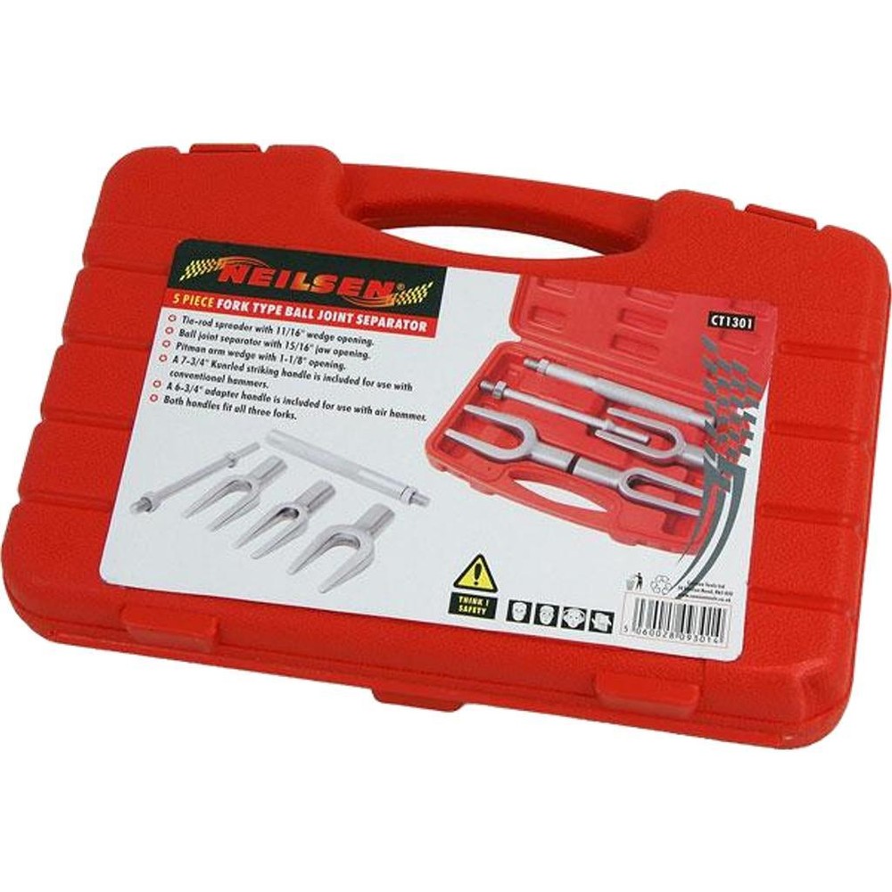 Neilsen 5pc Fork Ball Joint Splitter Separator Breaker Remover Tool Set