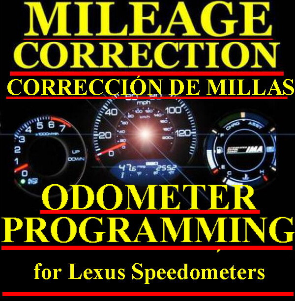 Lexus Speedometer Instrument Gauge Cluster Mileage Odometer PROGRAMMING