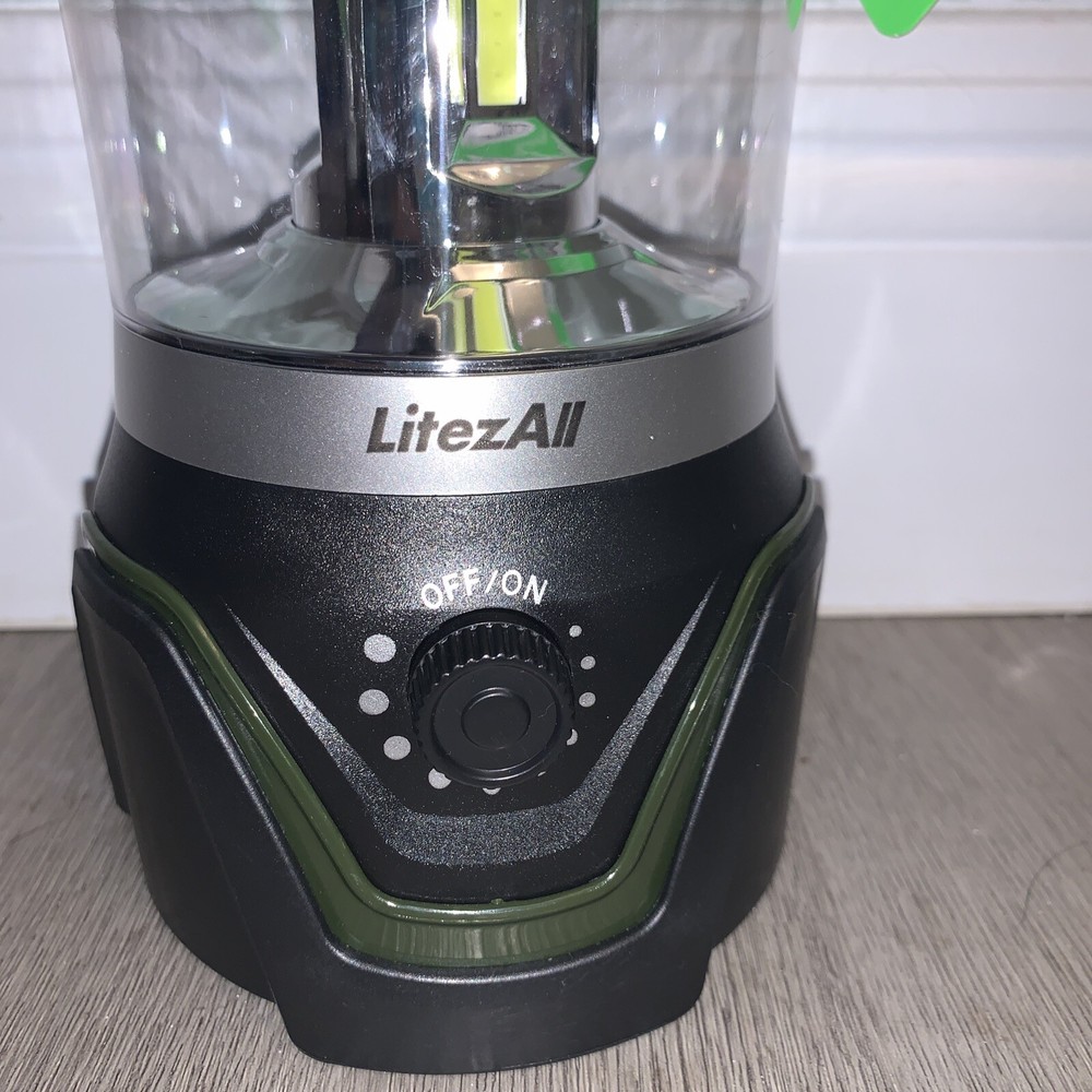 LitezAll COB LED Dimmable Lantern With Built In Compass Flash Light New