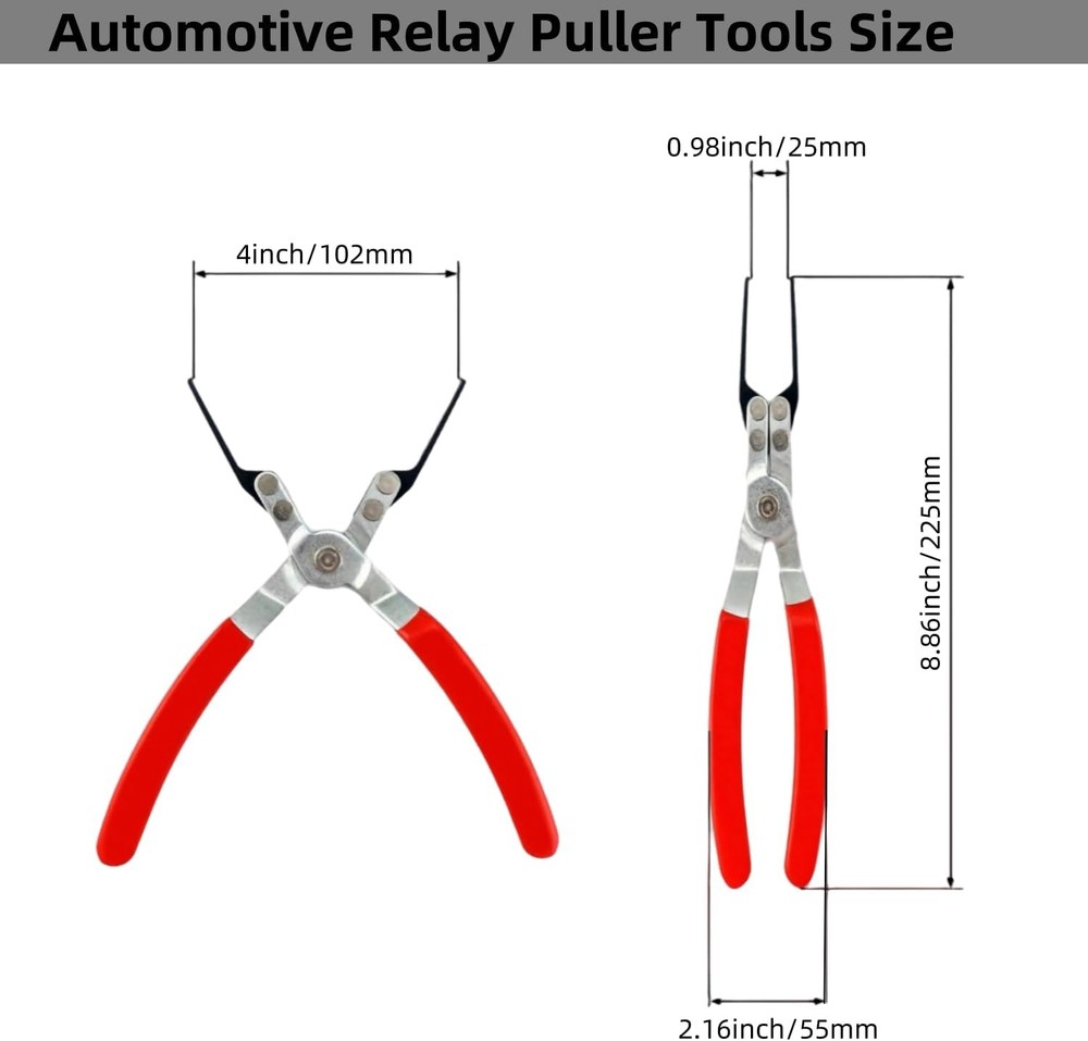 Fuse Puller Tool Relay Puller Pliers Fuse Puller Pliers Automotive Tools (6-Pack